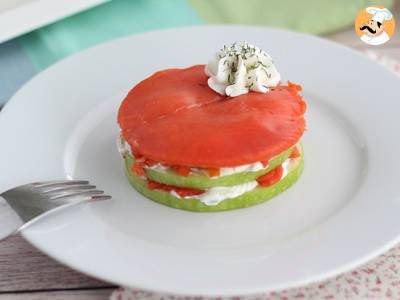 Recept Zalm mille-feuille met groene appel