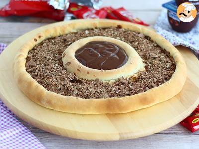 Recept Pizza met kit kat en yoghurt chocolade danette