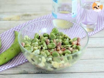 Recept Tuinbonensalade met spek