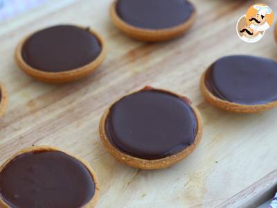 Recept Taartjes met karamel en chocolade