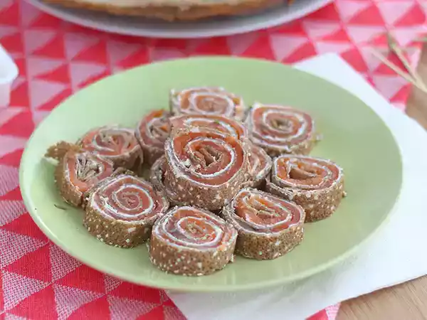 Recept Boekweitrolletjes met zalm