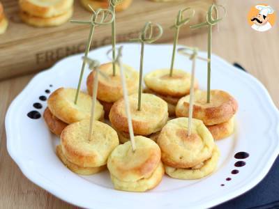 Recept Foie gras bitterkoekjes met quenelles