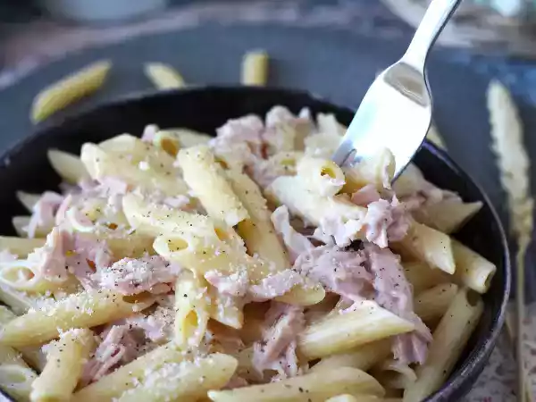 Recept Pasta met room en ham: romig, snel en onweerstaanbaar!