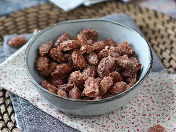 Recept Gekaramelliseerde amandelen uit de airfryer (pralines)