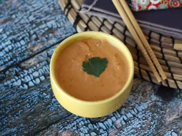 Recept Supergezellige pindasatésaus