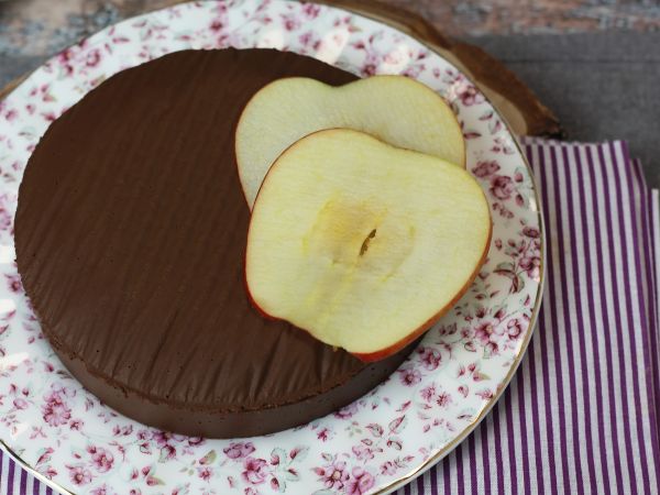 Recept Chocolade appel fudge, een supermakkelijk dessert om te maken met maar 2 ingrediënten!