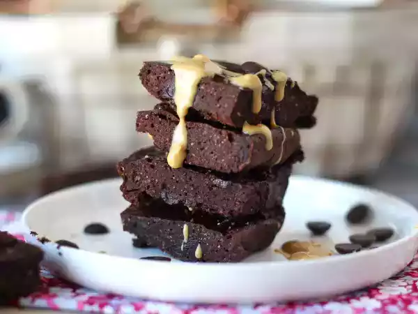 Recept Eiwitbrownie met wei, natuurlijk glutenvrij