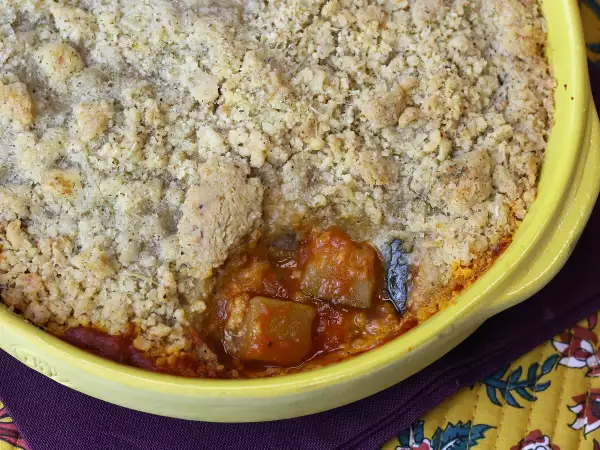 Recept Ratatouille crumble, een snel en makkelijk gerecht waar je dol op zult zijn!