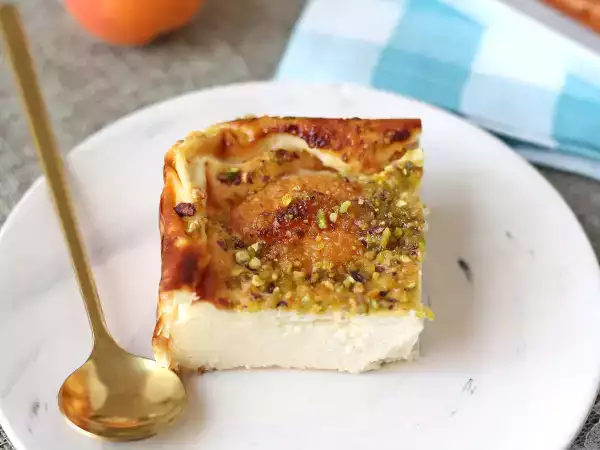 Recept Cheesecake met smeltende abrikozen