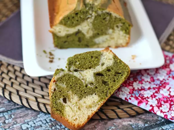 Recept Gemarmerde cake met matcha-thee
