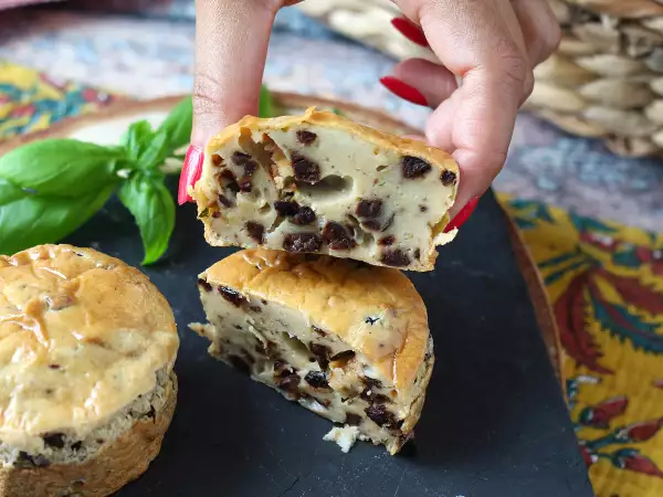 Recept Hartige muffins met olijven en philadelphia uit de airfryer
