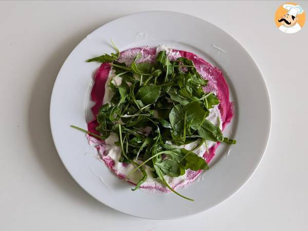 Flensjes van rode biet met ricotta en rucola - Voorbereiding stap 7