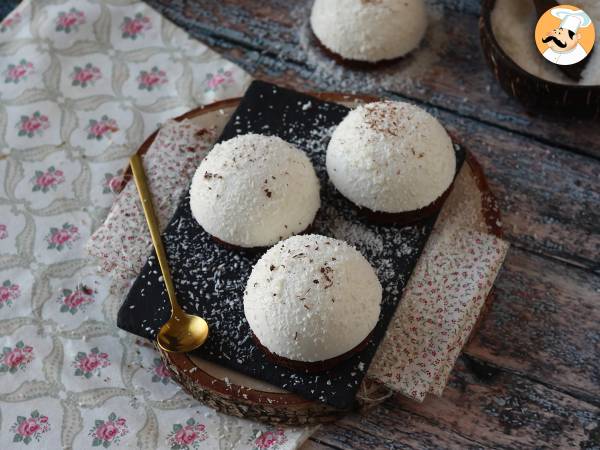 Een chocolade- en kokosdessert dat zowel smelt als knapperig is! - Voorbereiding stap 14