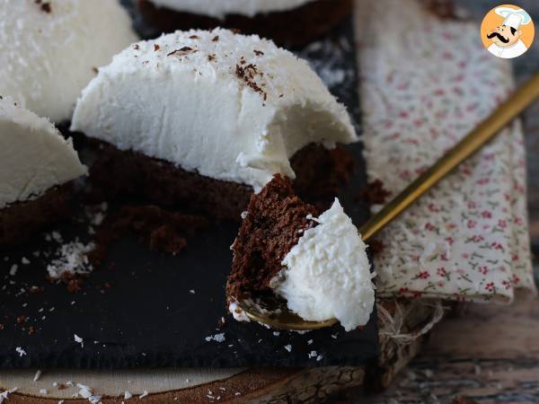 Een chocolade- en kokosdessert dat zowel smelt als knapperig is! - Voorbereiding stap 15