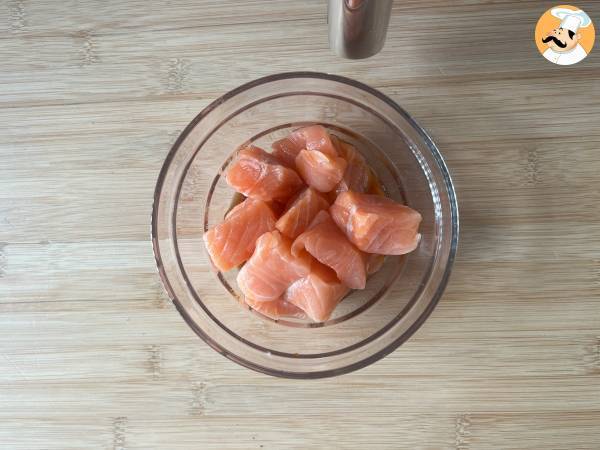 Air fryer zalmhapjes met een Aziatische marinade - Voorbereiding stap 2