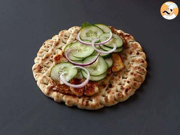 Gyros met halloumi, een vegetarische versie van het Griekse broodje! - Voorbereiding stap 8