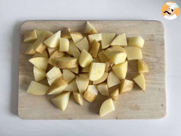 Aardappelen in de friteuse - Voorbereiding stap 1