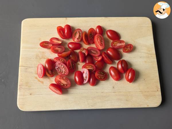 Gekonfijte tomaten in de friteuse - Voorbereiding stap 1