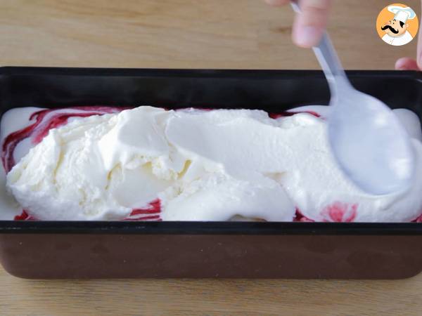 Yoghurt- en frambozenijs - Voorbereiding stap 11