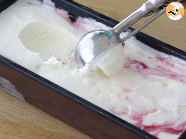 Yoghurt- en frambozenijs - Voorbereiding stap 12