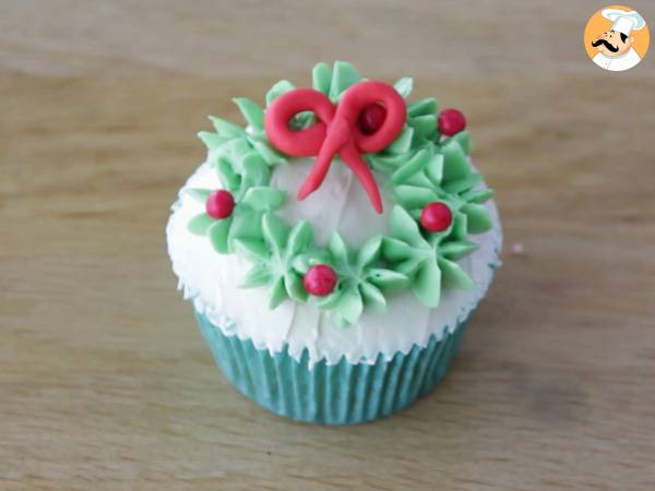 Cupcakes versierd voor Kerstmis - Voorbereiding stap 15