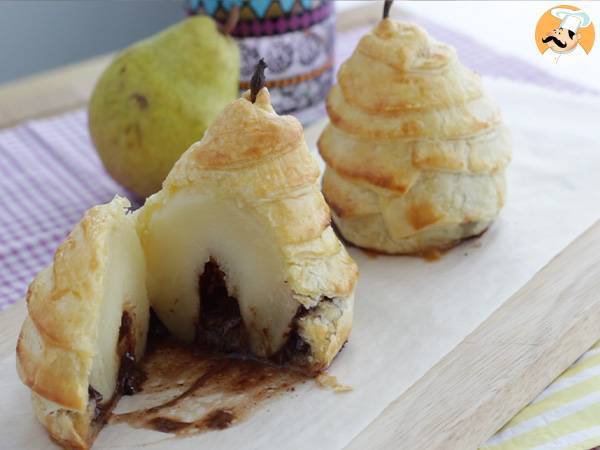 Bladerdeegperen met chocoladevulling - Voorbereiding stap 7