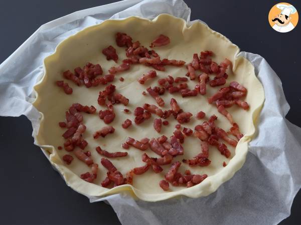 Makkelijke zelfgemaakte quiche lorraine recept - Voorbereiding stap 1