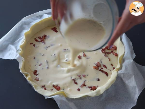 Makkelijke zelfgemaakte quiche lorraine recept - Voorbereiding stap 3