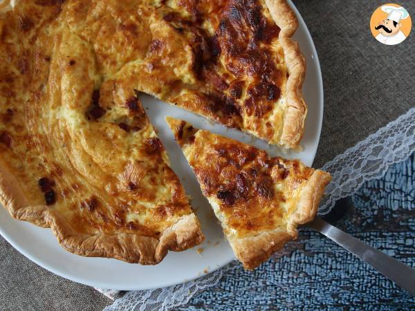 Makkelijke zelfgemaakte quiche lorraine recept - Voorbereiding stap 5