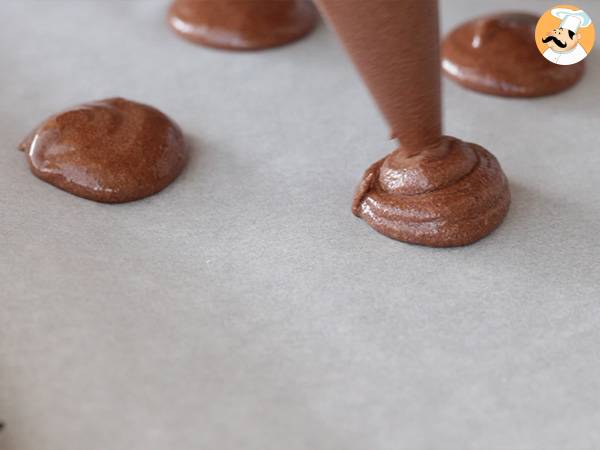 Chocolade macarons, recept en tips - Voorbereiding stap 5