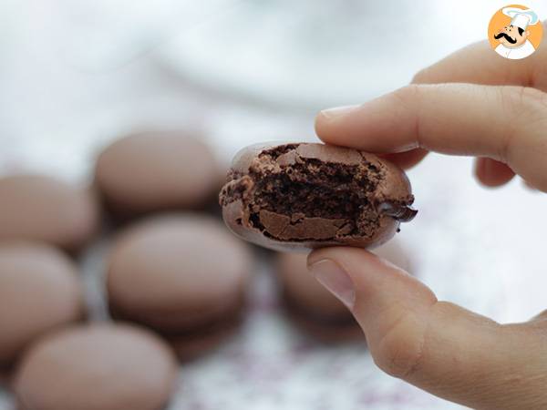 Chocolade macarons, recept en tips - Voorbereiding stap 8