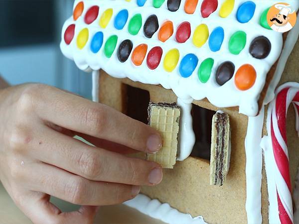 Peperkoekhuisje voor Kerstmis - Voorbereiding stap 12