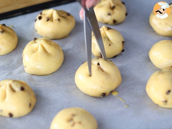 Chocoladebroodjes met chocolade stukjes - Voorbereiding stap 9