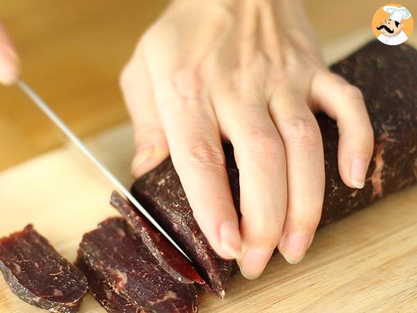 Bündnerfleisch of gedroogd rundvlees - Voorbereiding stap 5