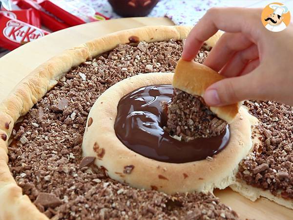 Pizza met Kit Kat en Danette Chocolade Yoghurt - Voorbereiding stap 6