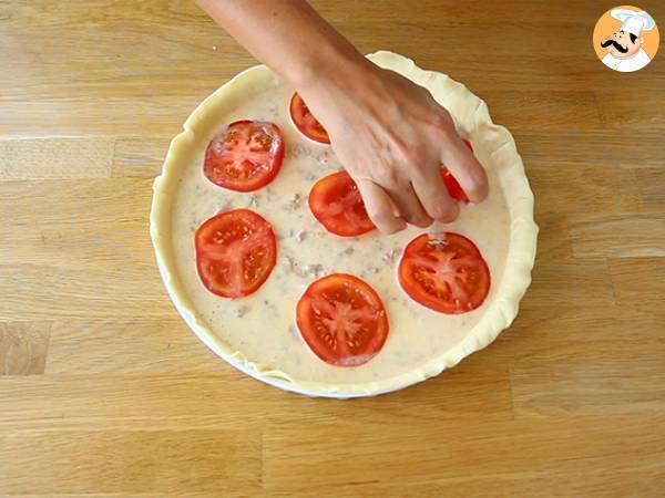 Quiche met tonijn en tomaat - Voorbereiding stap 3