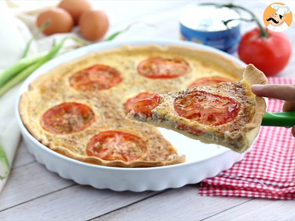 Quiche met tonijn en tomaat - Voorbereiding stap 5