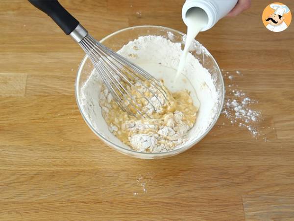 Witte chocolade-frambozencrêpe - Voorbereiding stap 1