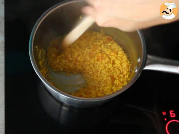 Risotto van sint-jakobsschelpen met saffraan - Voorbereiding stap 3