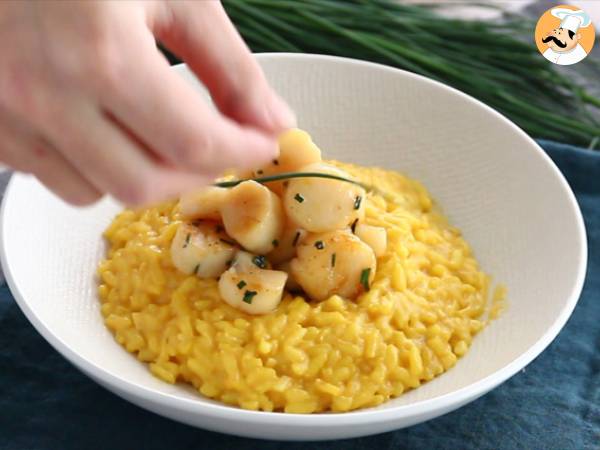 Risotto van sint-jakobsschelpen met saffraan - Voorbereiding stap 6