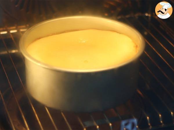 Gezoete gecondenseerde melk cheesecake met rode vruchtencompote - Voorbereiding stap 4