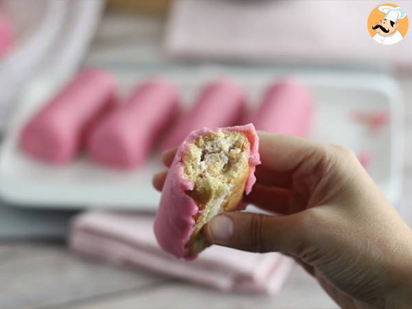 Mini aardbeienrolletjes, de Roze Panters - Voorbereiding stap 12