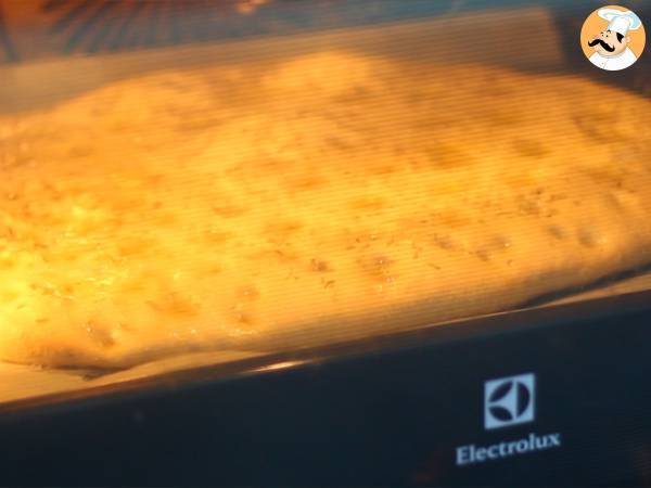 Focaccia, Italiaans brood met rozemarijn - Voorbereiding stap 7