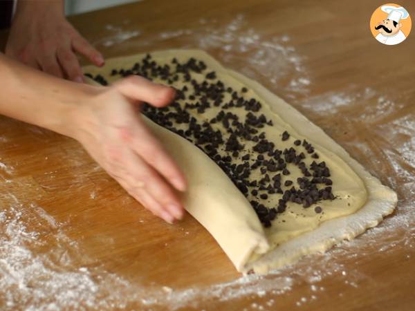 Chinese brioche met custard en chocoladeschilfers - Voorbereiding stap 8