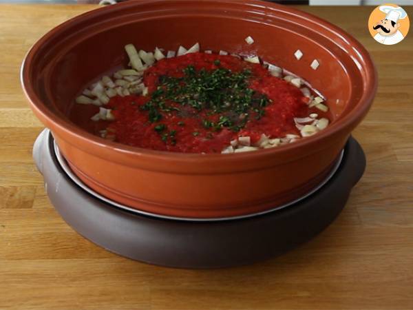 Tajine van kefta (gehaktballetjes met specerijen en kruiden) - Voorbereiding stap 1