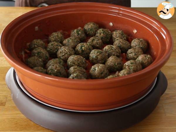 Tajine van kefta (gehaktballetjes met specerijen en kruiden) - Voorbereiding stap 5