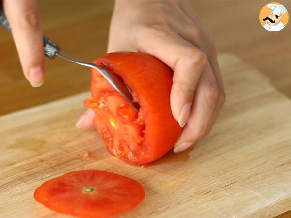 Snel en makkelijk gevulde tomaten - Voorbereiding stap 1