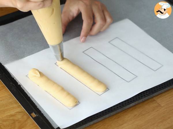 Chocolade éclairs (stap-voor-stap instructies) - Voorbereiding stap 8