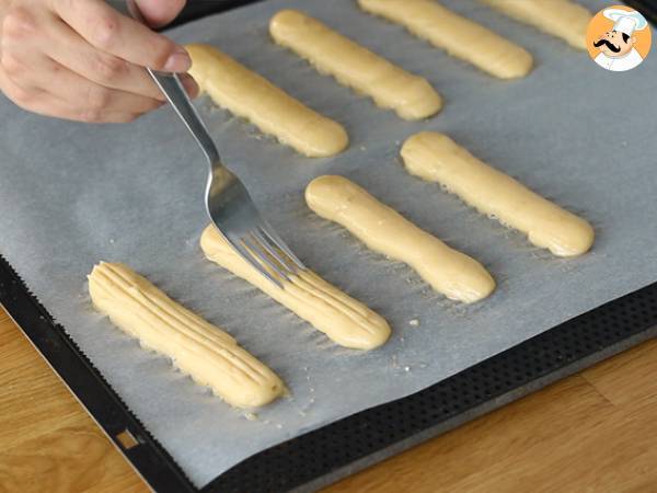 Chocolade éclairs (stap-voor-stap instructies) - Voorbereiding stap 9