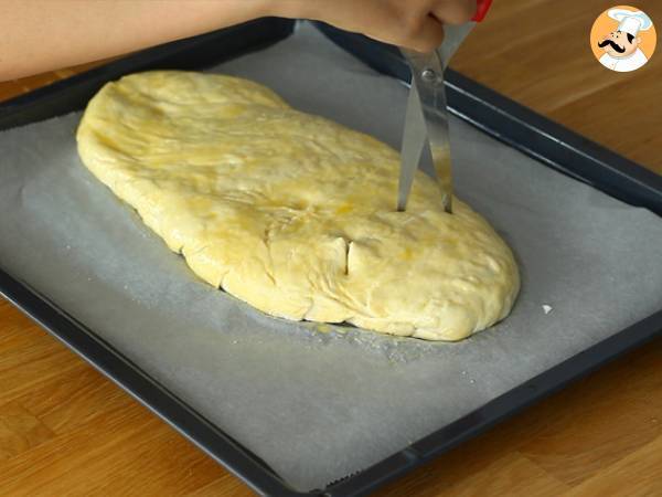 Fougasse met spek en uien - Voorbereiding stap 8